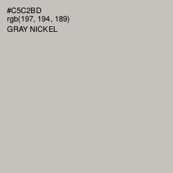 #C5C2BD - Gray Nickel Color Image